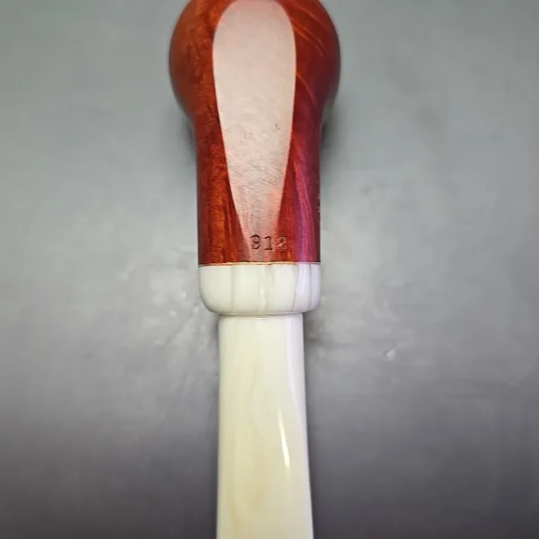 Chacom Turbo 918 Smooth Red Pot Estate Briar Pipe, Unsmoked, 9mm - Image 11