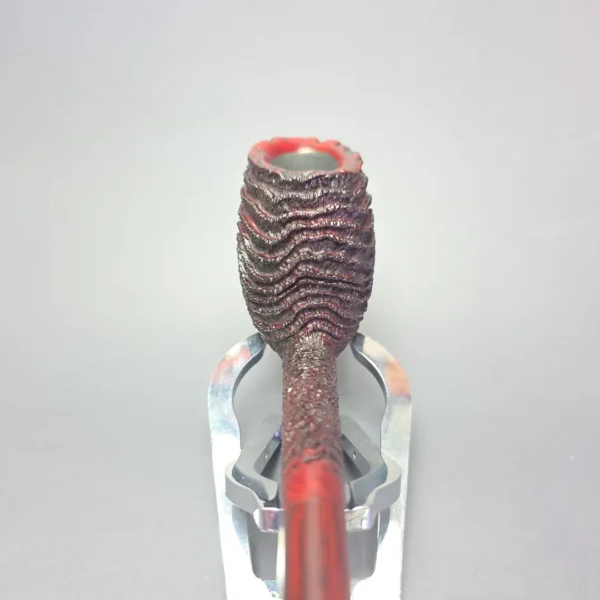 Walt Cannoy Cardinal House Munn XL Rusticated Cutty Handmade Briar Pipe, New - Image 6