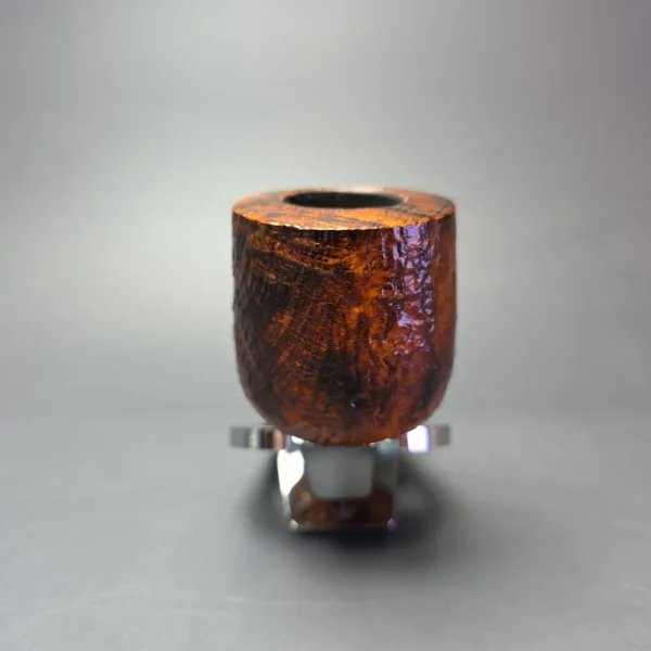 Neerup Classic Sandblasted Brandy w/ Brass Estate Briar Pipe, Danish Estates - Image 4