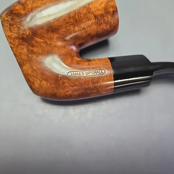 James Upshall (c. 1980s) P Grade Smooth Oom Paul Sitter Estate Briar Pipe, Unsmoked - Image 9