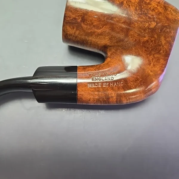 James Upshall (c. 1980s) P Grade Smooth Oom Paul Sitter Estate Briar Pipe, Unsmoked - Image 10