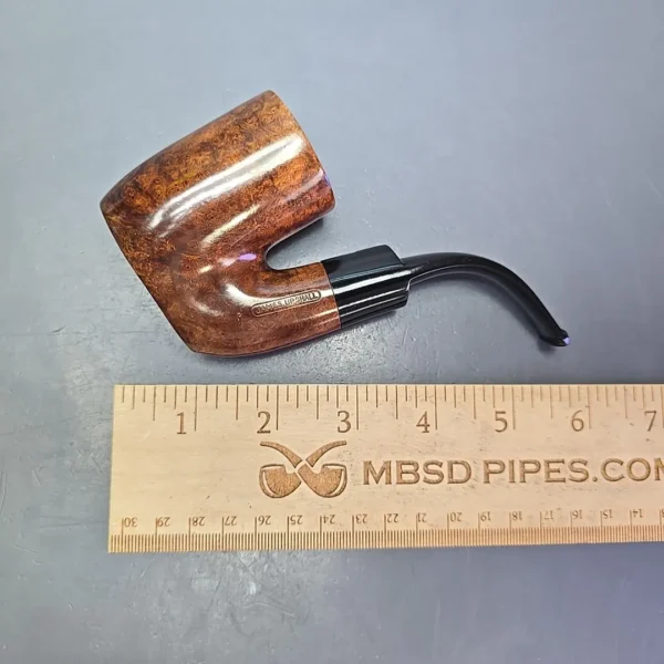 James Upshall (c. 1980s) P Grade Smooth Oom Paul Sitter Estate Briar Pipe, Unsmoked - Image 11