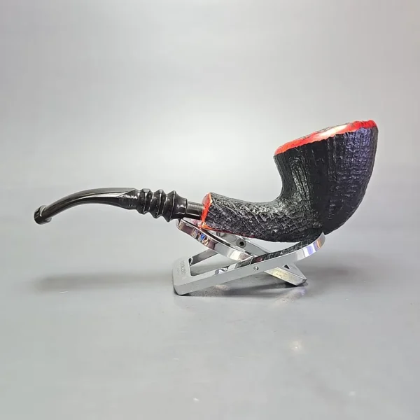 Nording 5 Partially Sandblasted Freehand Estate Briar Pipe, Danish Estates - Image 4