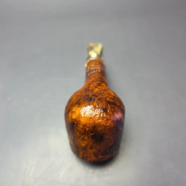 Neerup Classic Sandblasted Brandy w/ Brass Estate Briar Pipe, Danish Estates - Image 8