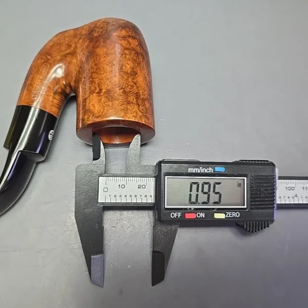 James Upshall (c. 1980s) P Grade Smooth Oom Paul Sitter Estate Briar Pipe, Unsmoked - Image 12