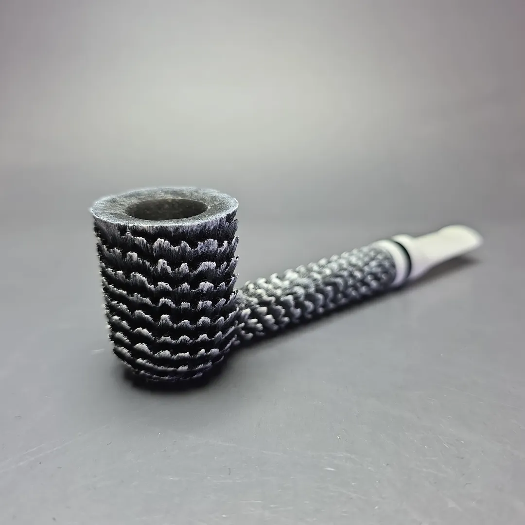 Eclesias Pipes "Dragon Scale" Sandblasted Lovat Handmade Briar Pipe, New - Image 2