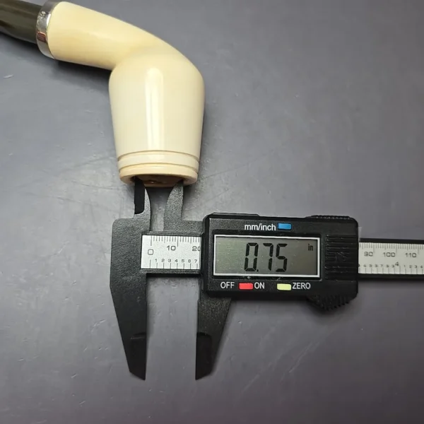 MBSD Meerschaum Silver Smooth Anse Reverse Calabash Estate Block Meerschaum Pipe, Turkish Estates - Image 11