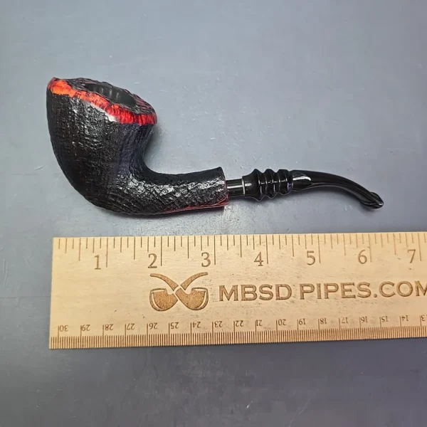 Nording 5 Partially Sandblasted Freehand Estate Briar Pipe, Danish Estates - Image 10