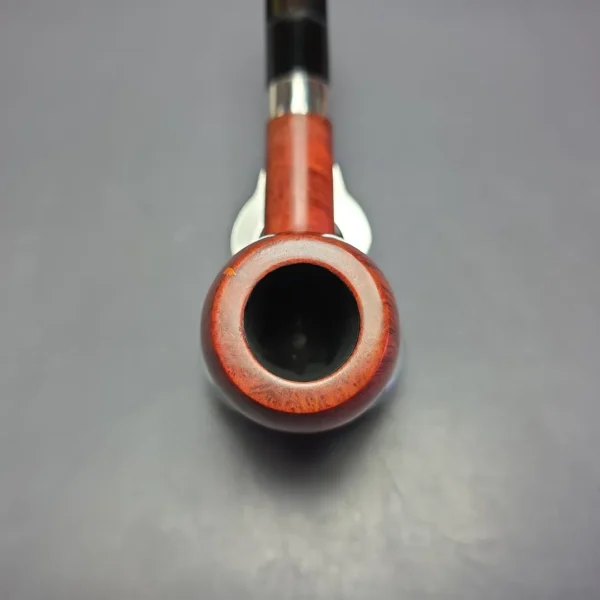Design Berlin Potsdam Smooth Apple w/ Silver Estate Briar Pipe, Unsmoked, 9mm - Image 6