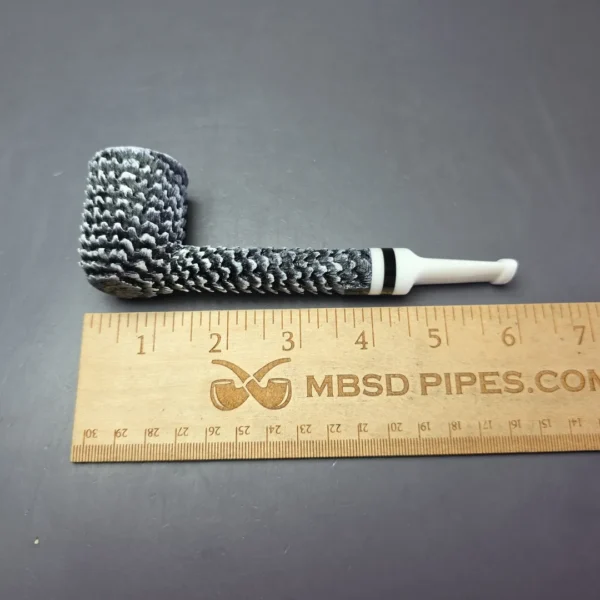 Eclesias Pipes "Dragon Scale" Sandblasted Lovat Handmade Briar Pipe, New - Image 10