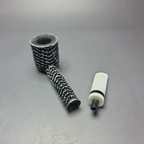 Eclesias Pipes "Dragon Scale" Sandblasted Lovat Handmade Briar Pipe, New - Image 12