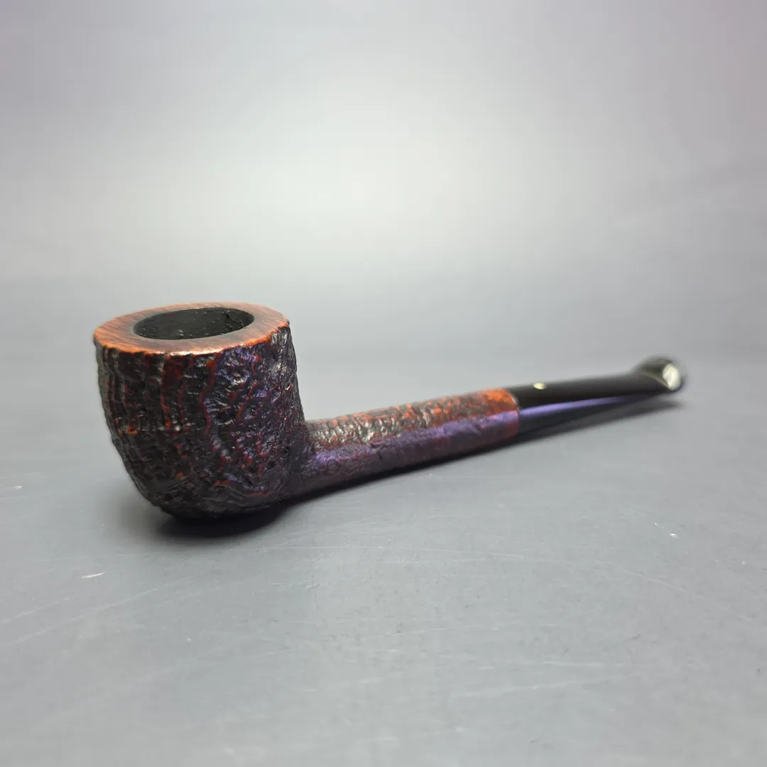 Dunhill 1969 Shell Briar 36 Sandblasted Liverpool w/ Dental Relief Lip Estate Briar Pipe, English Estates - Image 2