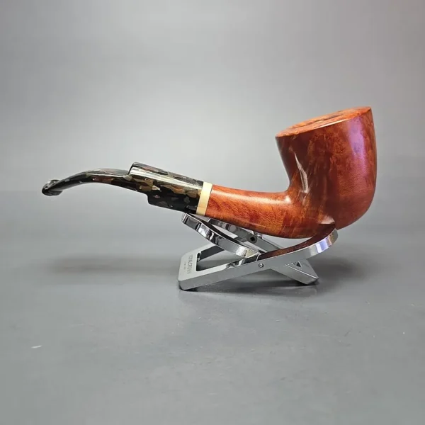 Lane Limited Smooth Bent Dublin w/ Acrylic Estate Briar Pipe, Italian Estates - Image 4