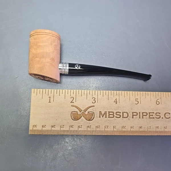 Rattray's Ahoy Smooth Natural Poker Estate Briar Pipe, Unsmoked, 9mm - Image 11