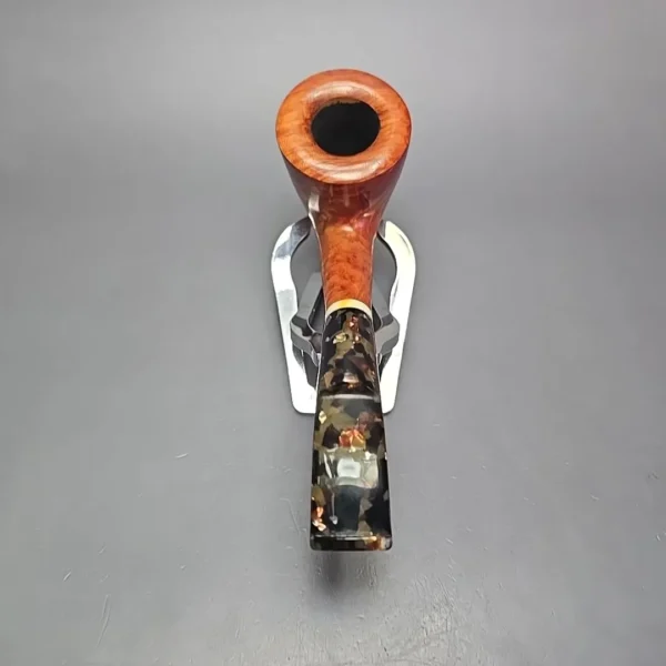 Lane Limited Smooth Bent Dublin w/ Acrylic Estate Briar Pipe, Italian Estates - Image 5