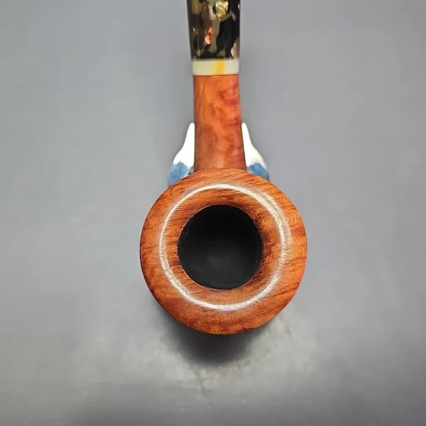 Lane Limited Smooth Bent Dublin w/ Acrylic Estate Briar Pipe, Italian Estates - Image 6