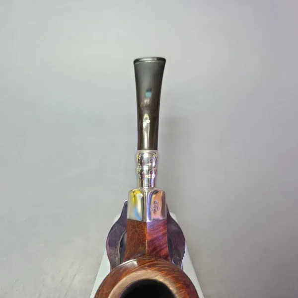 Dunhill 1992 Bruyere 3108 Smooth Bulldog w/ Silver Spigot Estate Briar Pipe, English Estates - Image 6