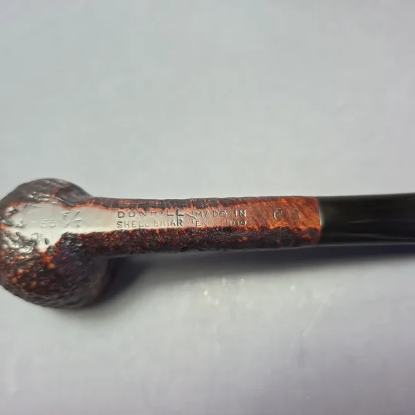 Dunhill 1969 Shell Briar 36 Sandblasted Liverpool w/ Dental Relief Lip Estate Briar Pipe, English Estates - Image 9