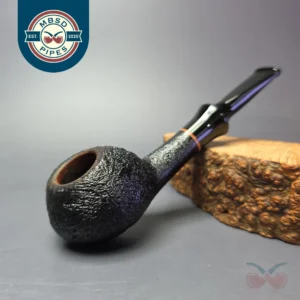 Buckeye Sandblasted Squat Tomato Estate Briar Pipe, American Estates