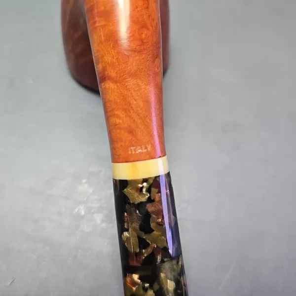 Lane Limited Smooth Bent Dublin w/ Acrylic Estate Briar Pipe, Italian Estates - Image 11