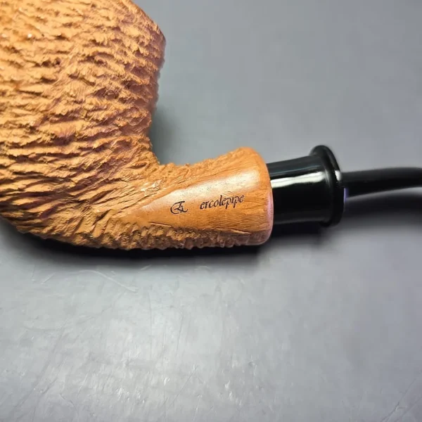 Ercole Bogni Rusticated Apple Estate Briar Pipe, Unsmoked - Image 10