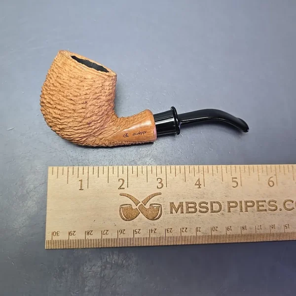 Ercole Bogni Rusticated Apple Estate Briar Pipe, Unsmoked - Image 11