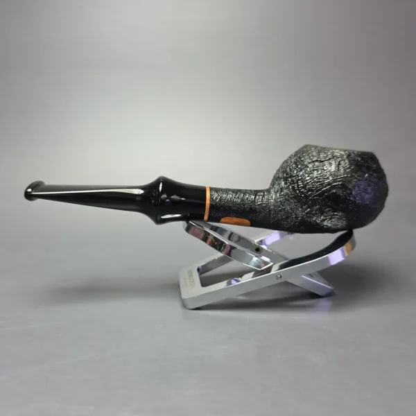 Buckeye Sandblasted Squat Tomato Estate Briar Pipe, American Estates - Image 4