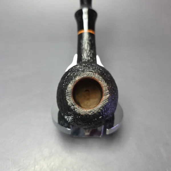 Buckeye Sandblasted Squat Tomato Estate Briar Pipe, American Estates - Image 5