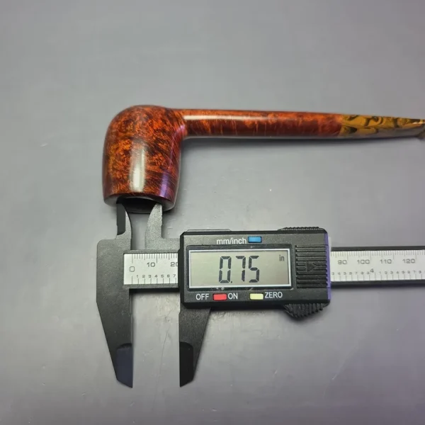 Bruno Nuttens Heritage H3 Smooth Canadian w/ Ebonite Briar Pipe, New - Image 10
