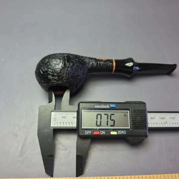 Buckeye Sandblasted Squat Tomato Estate Briar Pipe, American Estates - Image 9