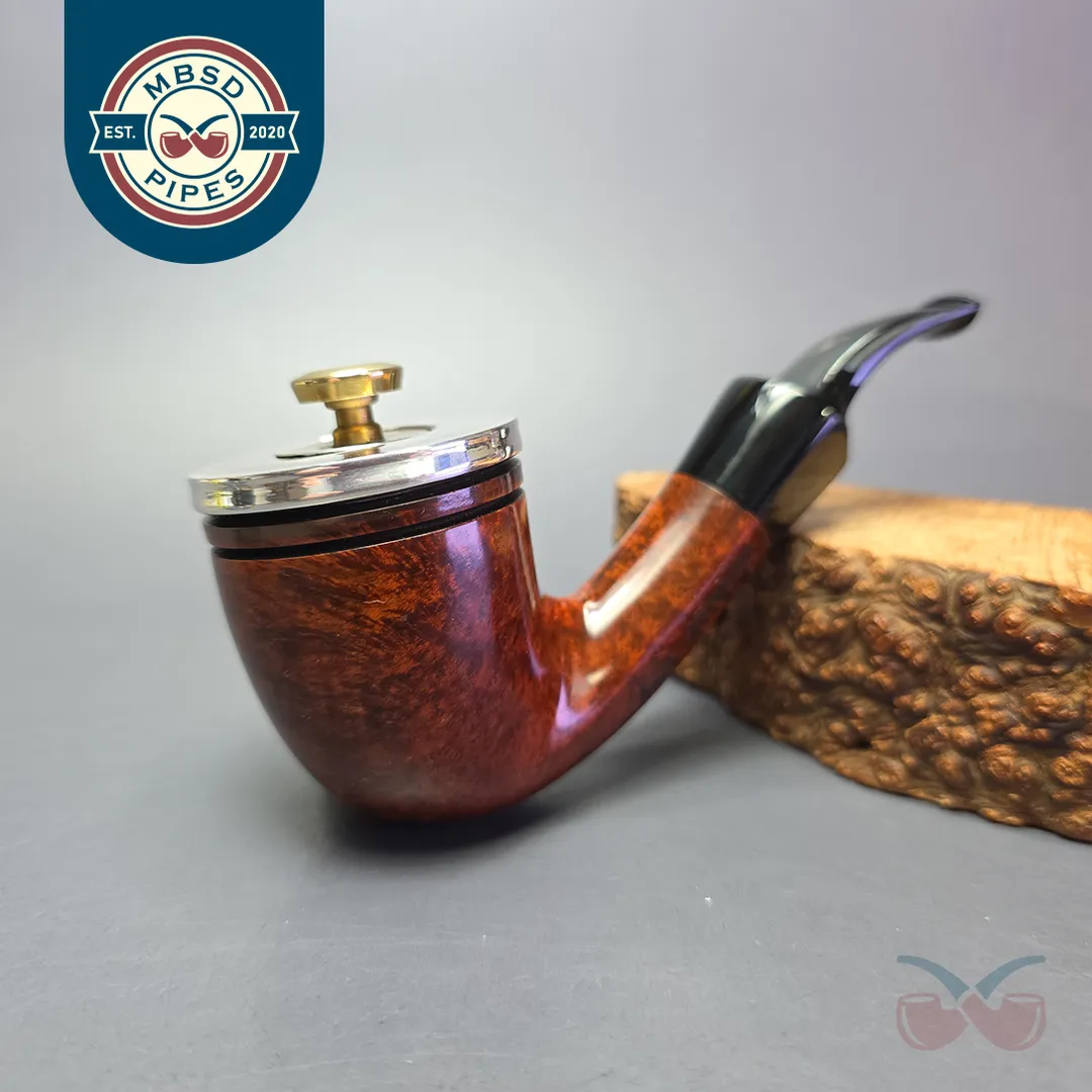 Nording Smooth Dublin with Silver Cap and Tamper (9mm) (Unsmoked Estate)