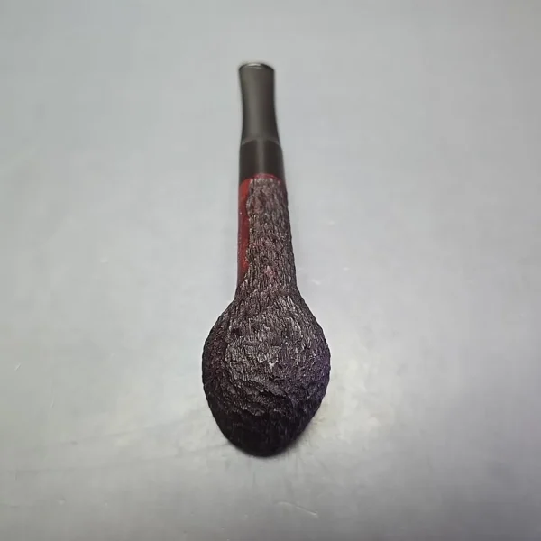 James Upshall Bark Group 5 Partially Rusticated Billiard Estate Briar Pipe, Unsmoked - Image 9