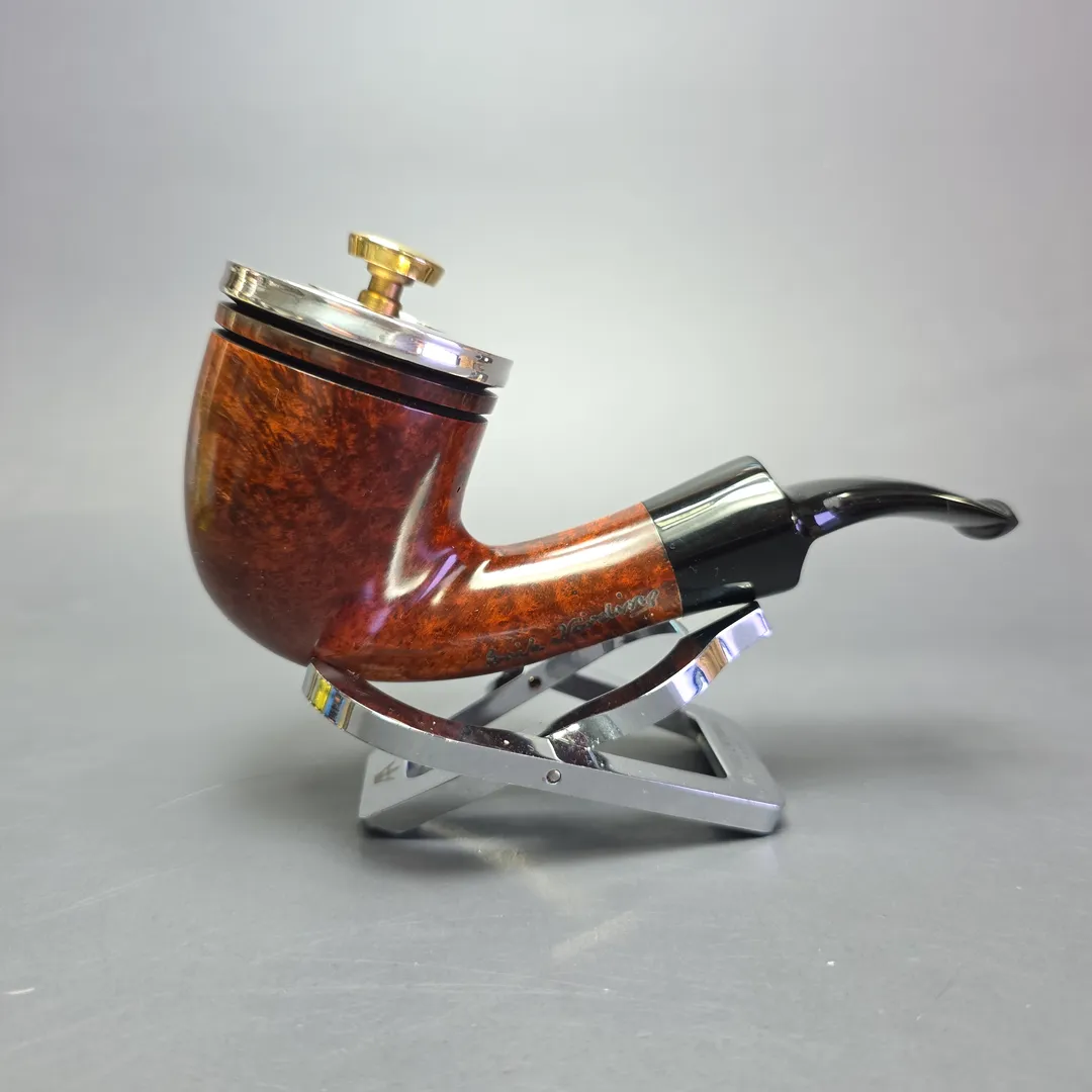 Nording Smooth Dublin with Silver Cap and Tamper (9mm) (Unsmoked Estate) - Image 2
