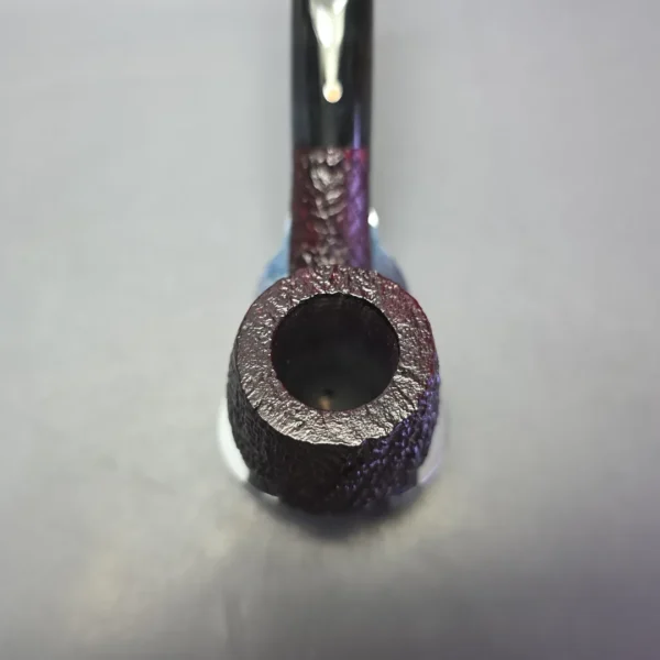 Ashton 2003 Pebble Grain XXX Sandblasted Bent Billiard Estate Briar Pipe, Unsmoked - Image 6