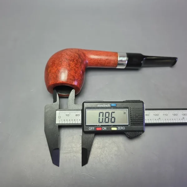 Design Berlin Potsdam Smooth Apple w/ Silver Estate Briar Pipe, Unsmoked, 9mm - Image 9