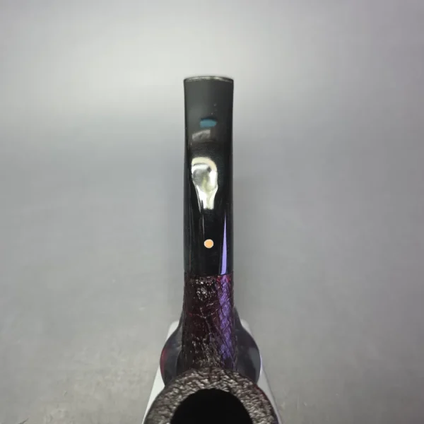 Ashton 2003 Pebble Grain XXX Sandblasted Bent Billiard Estate Briar Pipe, Unsmoked - Image 7