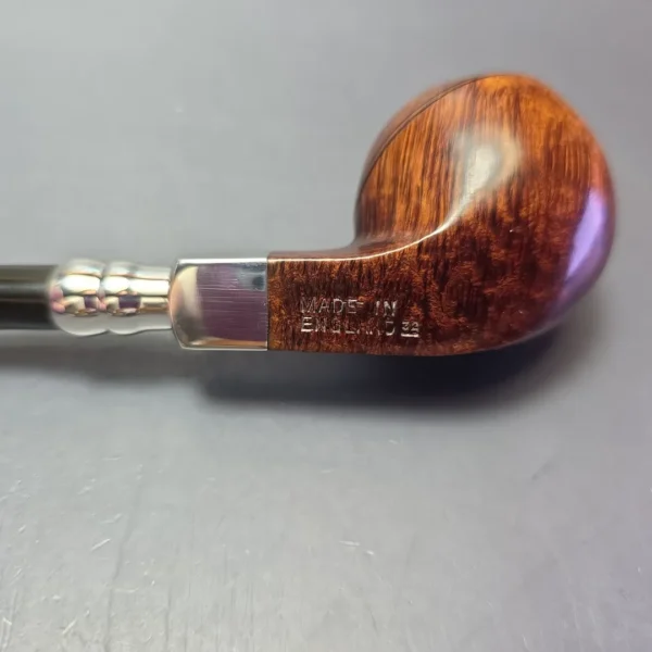 Dunhill 1992 Bruyere 3108 Smooth Bulldog w/ Silver Spigot Estate Briar Pipe, English Estates - Image 9