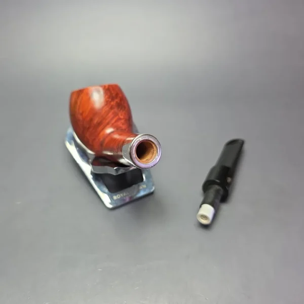 Design Berlin Potsdam Smooth Apple w/ Silver Estate Briar Pipe, Unsmoked, 9mm - Image 10