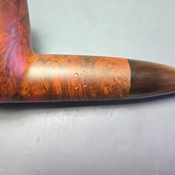 Gigi Elegance 091 Smooth Liverpool w/ Horn Estate Briar Pipe, Unsmoked, 9mm - Image 9