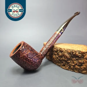 Savinelli Bing's Favorite Rusticated Billiard Estate Briar Pipe, Italian Estates, 6mm