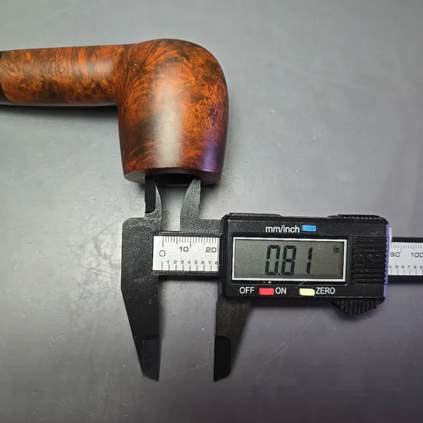 Gigi Elegance 091 Smooth Liverpool w/ Horn Estate Briar Pipe, Unsmoked, 9mm - Image 13