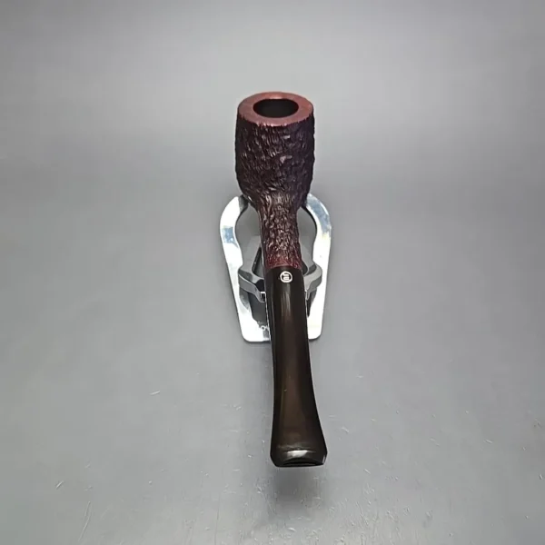 James Upshall Bark Group 5 Partially Rusticated Billiard Estate Briar Pipe, Unsmoked - Image 5