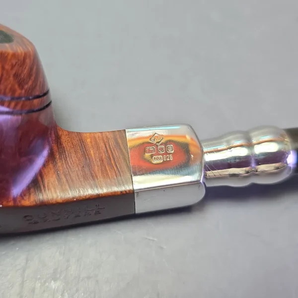 Dunhill 1992 Bruyere 3108 Smooth Bulldog w/ Silver Spigot Estate Briar Pipe, English Estates - Image 10