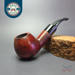 Gigi Elegance 095 Smooth Author Estate Briar Pipe, Unsmoked, 9mm
