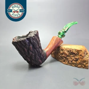 Randy Wiley Old Oak 55 Rusticated Freehand Estate Briar Pipe, American Estates