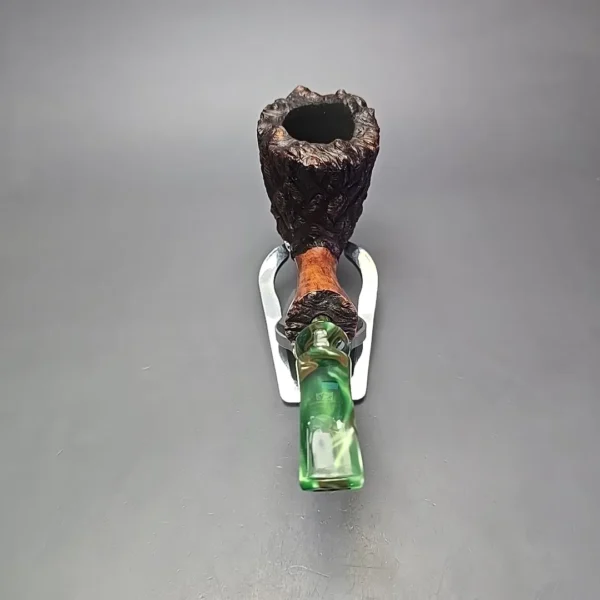 Randy Wiley Old Oak 55 Rusticated Freehand Estate Briar Pipe, American Estates - Image 5
