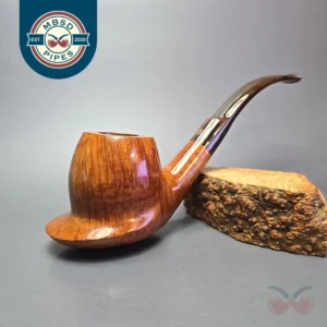 James Upshall Empire Series Executive Magnum Smooth Cup and Saucer Estate Briar Pipe, Unsmoked