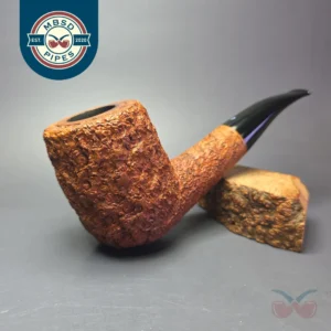Ardor Urano Giant Rusticated Magnum Billiard Estate Briar Pipe, Italian Estates