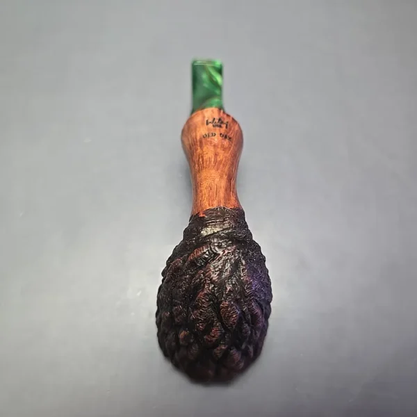 Randy Wiley Old Oak 55 Rusticated Freehand Estate Briar Pipe, American Estates - Image 9