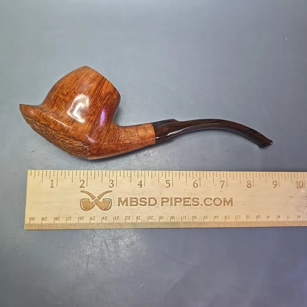 James Upshall Empire Series Executive Magnum Smooth Cup and Saucer Estate Briar Pipe, Unsmoked - Image 12